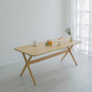 The Advanta Group DT01 Dining Table with Light Brown